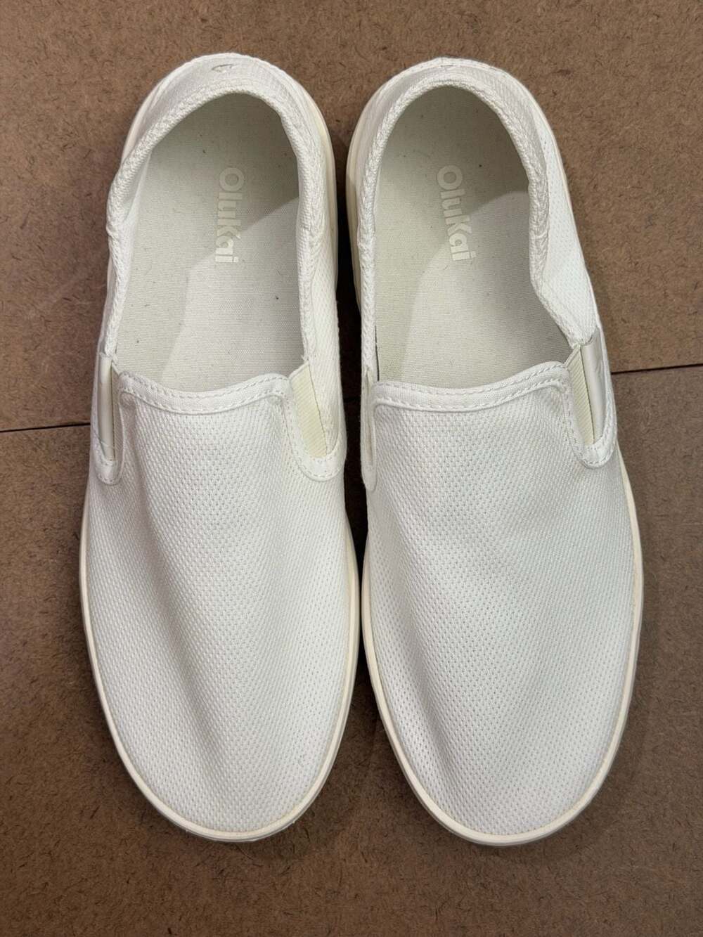 OluKai Women's Ki'ihele Slip-On Sneaker, Bright White